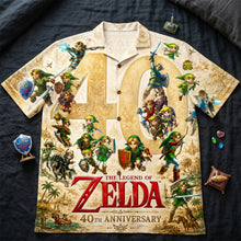 Load image into Gallery viewer, Celebrate 40 Years of Adventure - Personalized Legendary Adventure Hawaiian Shirt Hawaiian Shirts PopCulturePrints
