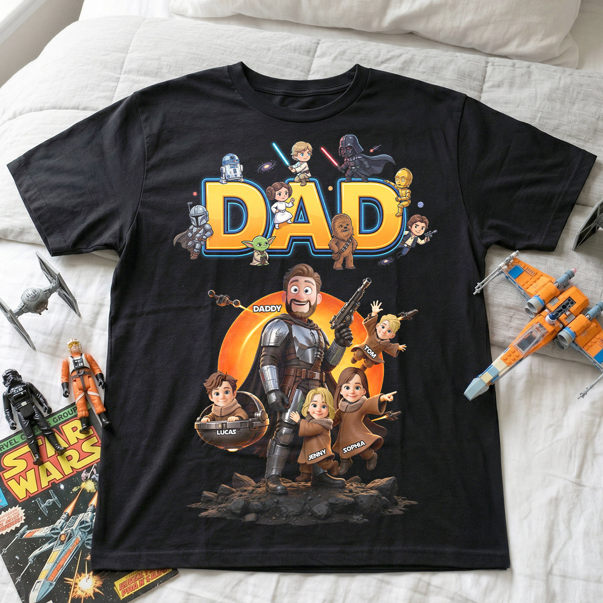 The Greatest Warrior Dad Shirt - Personalized Gift for Dads Who Love Adventure
