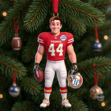 Load image into Gallery viewer, Customize Your Champion: Personalized Athlete Acrylic Ornament - Perfect Christmas Gift for Sports Lovers
