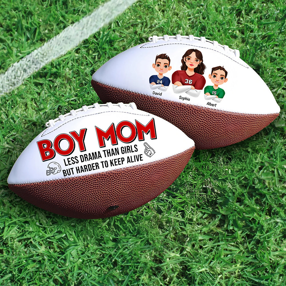 "Every Mom Deserves a Touchdown!" - Personalized American Football Gift for Mom, Customizable for Mother's Day, Perfect for Football Moms American Football PopCulturePrints