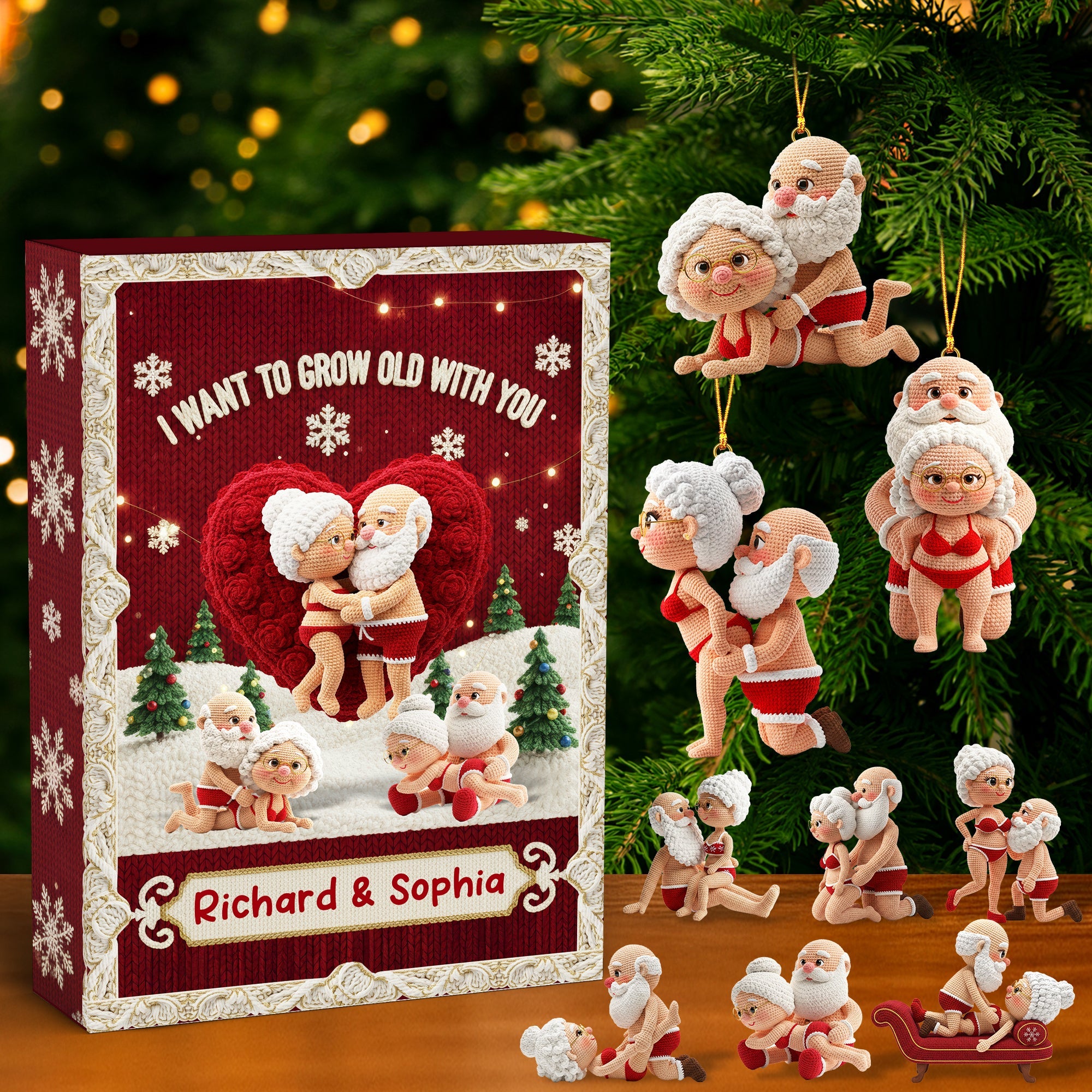 I Want to Grow Old with You - Naughty Couple Blind Box | Personalized Gifts for Christmas Lovers Advent Calendar PopCulturePrints