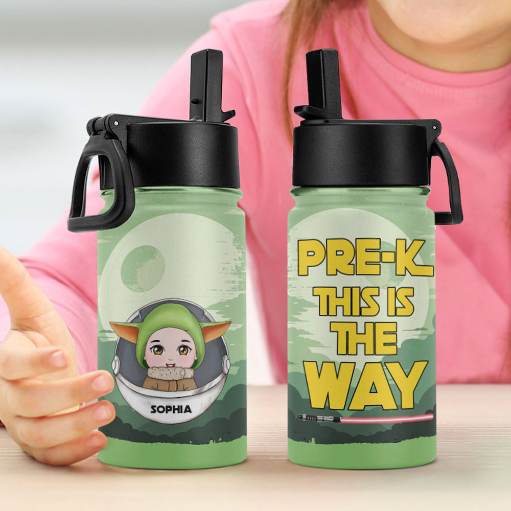 Personalized Kids Tumbler - Pre-K This Is The Way Kid Tumbler PopCulturePrints