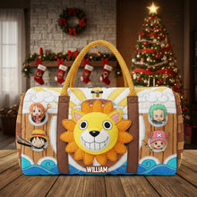 Load image into Gallery viewer, &quot;Fan-favorite Cartoon Characters Unite - Personalized Quilted Duffle Bag - Perfect Gift for Cartoon Lovers&quot; Quilted Duffle Bag PopCulturePrints
