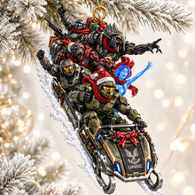 Load image into Gallery viewer, Ride into Joy with Customizable The Master Sleigh Ornament
