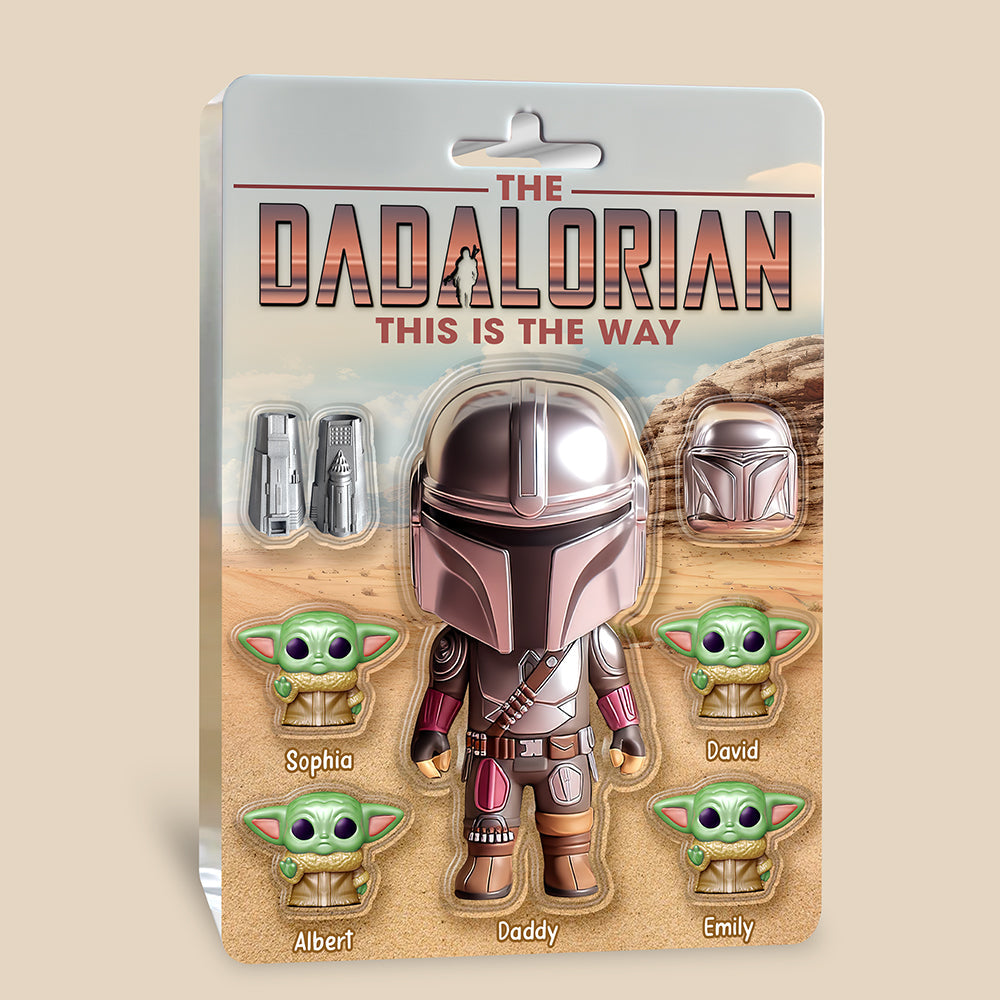 “This is the Way” – Customizable Galaxy Dad Acrylic Plaque - Perfect Gift for Dads, Grandpas, and Fathers Shaped Plaques PopCulturePrints