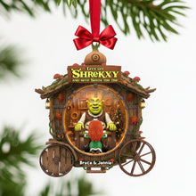 Load image into Gallery viewer, Let&#39;s Get Shrekky - Personalized Christmas Ornament for Couples Ornament PopCulturePrints
