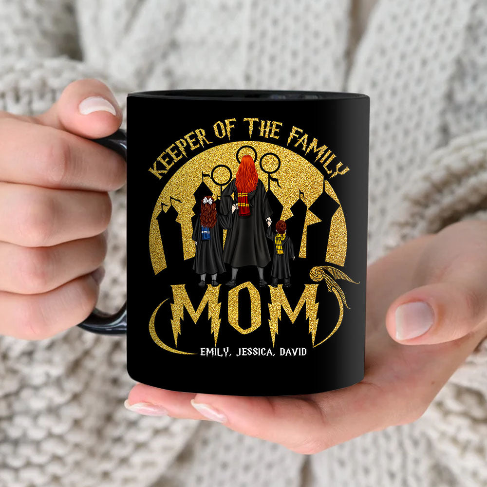 Personalized Harry Potter Family Mug - Keeper of the Family Mom