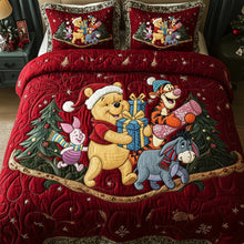 Load image into Gallery viewer, Bring Holiday Cheer with Our Custom Christmas Quilt Bedding Set - Perfect Gift for Friends and Family! Bedding Set PopCulturePrints
