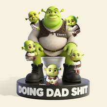 Load image into Gallery viewer, Doing Dad Sh*t - Personalized Gift for Dads Who Embrace Fatherhood Shaped Plaques PopCulturePrints
