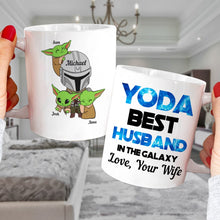 Load image into Gallery viewer, Personalized Yoda Best Husband Mug - Custom Names Coffee Mug PopCulturePrints
