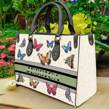 Load image into Gallery viewer, My Loving Wife - Personalised Butterfly Leather Bag - Meaningful Gift for Her Leather Bag PopCulturePrints
