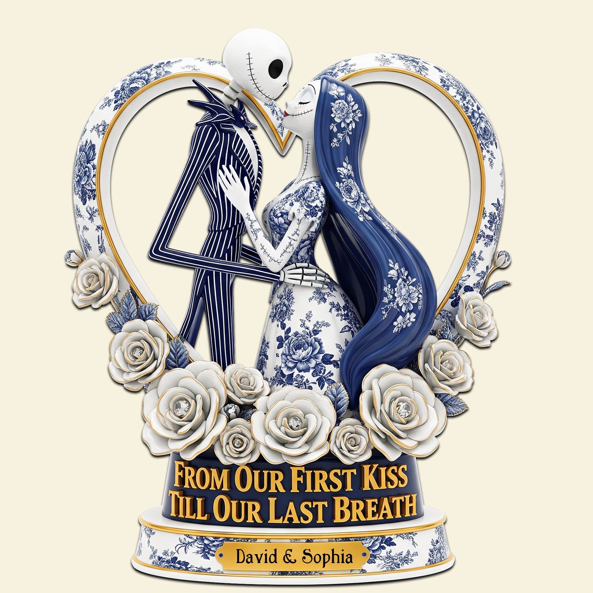 Ghoulmates Forever - A Personalized Acrylic Plaque for Couples Shaped Plaques PopCulturePrints