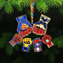 Load image into Gallery viewer, Family Fist Bump Ornament - Personalized Gifts for Family Bonding Ornament PopCulturePrints
