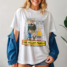 Load image into Gallery viewer, Personalized Cartoon Family Sweatshirt - Custom Family Gift Shirts PopCulturePrints
