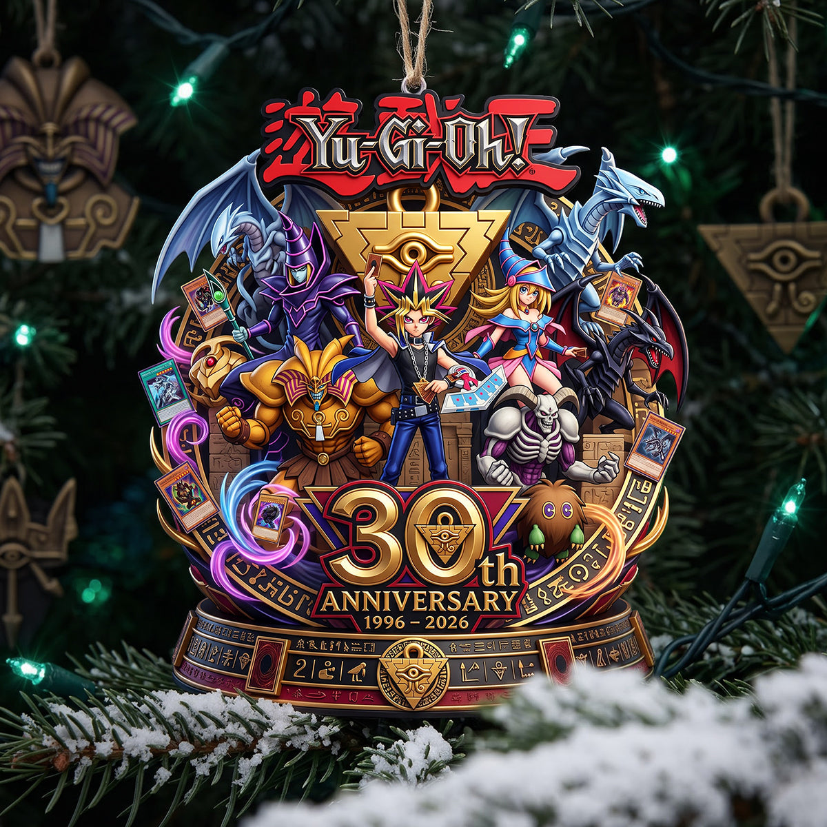 Celebrate 30 Years of Yu-Gi-Oh! - Personalized Christmas Ornament for Fans