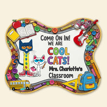 Load image into Gallery viewer, Welcome to Mrs. Charlotte's Classroom - Personalized Back To School Doormat Doormat PopCulturePrints
