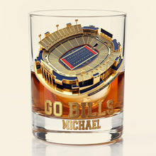 Load image into Gallery viewer, "Go Bills, It's Game Day!" - Personalized Sport Home Round Glass - Gift for Sports Fans, Friends, and Family
