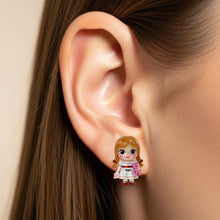Load image into Gallery viewer, &quot;Spookily Cute!&quot; - Personalized Horror Character Stud Earrings - Unique Gift for Horror Movie Fans Earrings PopCulturePrints
