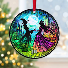 Load image into Gallery viewer, Personalized Christmas Ornament for Best Friends - Witchy Fantasy
