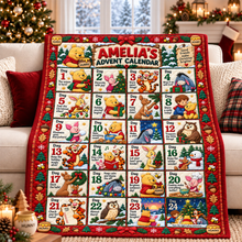Load image into Gallery viewer, Lovely Advent Calendar Blanket - Personalized Christmas Gifts 01paqn091026 Blanket PopCulturePrints
