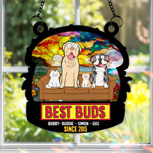 Load image into Gallery viewer, Best Buds Suncatcher Ornament - A Personalized Gift for Pet Lovers Ornament PopCulturePrints
