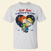 Load image into Gallery viewer, Personalized Couple Sweatshirt - Love is Written in the Stars | Valentine&#39;s Day Gifts Shirts PopCulturePrints
