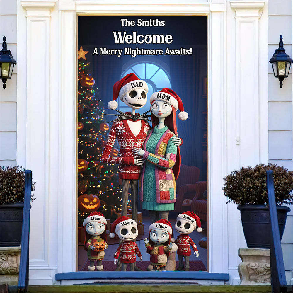 “Welcome Home” – Personalized Door Cover for Family Bliss Door Covers PopCulturePrints