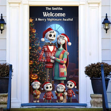 Load image into Gallery viewer, “Welcome Home” – Personalized Door Cover for Family Bliss Door Covers PopCulturePrints
