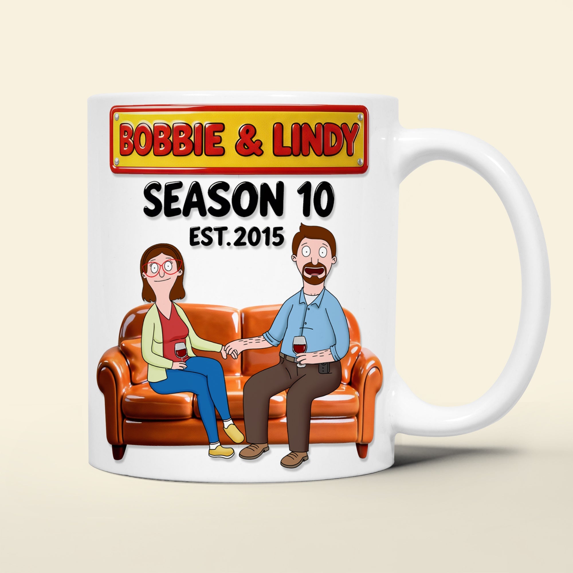 “Cheers to Love: A Journey Together” – Funny Couple Coffee Mug | Personalized Gift for Couples Coffee Mug PopCulturePrints