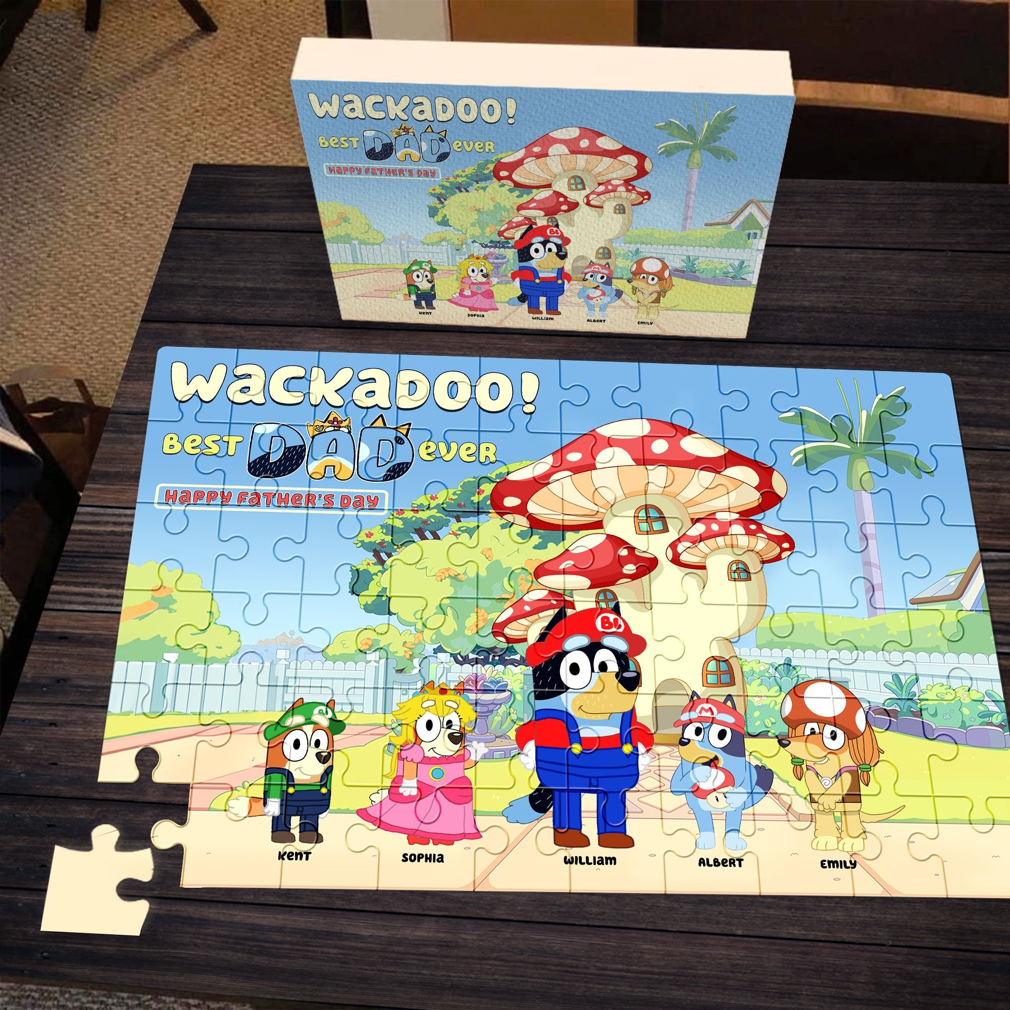 Personalized Father's Day Jigsaw Puzzle - Best Dad Ever!