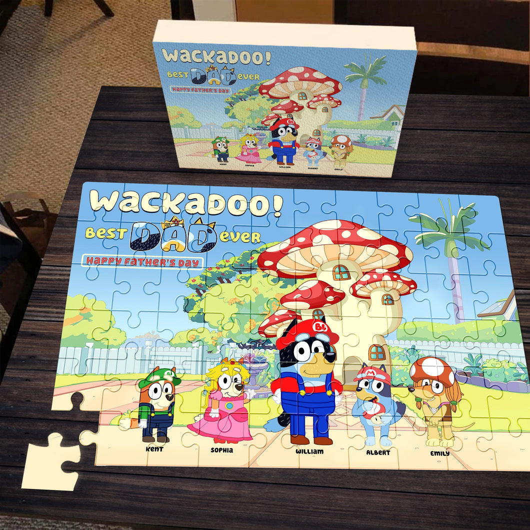 Personalized Father's Day Jigsaw Puzzle - Best Dad Ever!