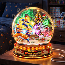 Load image into Gallery viewer, "Experience the Magic of Christmas!" - Personalized Christmas Battle Acrylic Light Box - Unique Gift for Dragon Ball Fans

