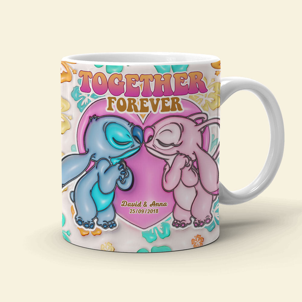 Personalized Cartoon Couple Mug - Together Forever Gift | Valentine's Day Gifts Coffee Mug PopCulturePrints
