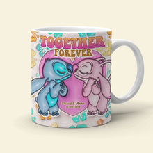 Load image into Gallery viewer, Personalized Cartoon Couple Mug - Together Forever Gift | Valentine&#39;s Day Gifts Coffee Mug PopCulturePrints
