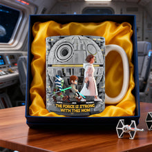 Load image into Gallery viewer, The Force Is Strong with This Mom - Personalized Coffee Mug for Mom, Grandma, and More! Coffee Mug PopCulturePrints
