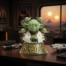 Load image into Gallery viewer, Yoda Best Dad - Personalized Acrylic Plaque for the Best Warrior Dads and Kids Shaped Plaques PopCulturePrints
