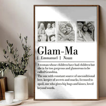 Load image into Gallery viewer, Glam-Ma: A Constant Source Of Unconditional Love - Custom Personalized Poster Poster PopCulturePrints
