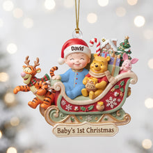 Load image into Gallery viewer, “The Joy of a Child’s First Christmas” - Personalized Baby Acrylic Ornament - Unique Gift for New Parents, Grandparents, or Family
