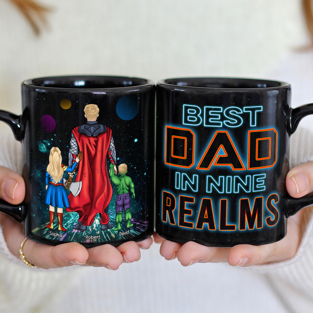 Best Dad in Nine Realms Personalized Coffee Mug Coffee Mug PopCulturePrints