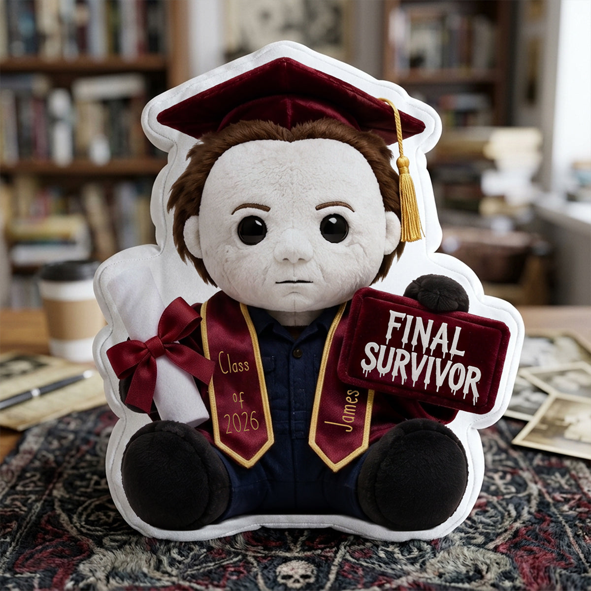 Final Survivor - Celebrate Graduation Custom Shape Pillow - Personalized Gifts For Graduates Pillow PopCulturePrints