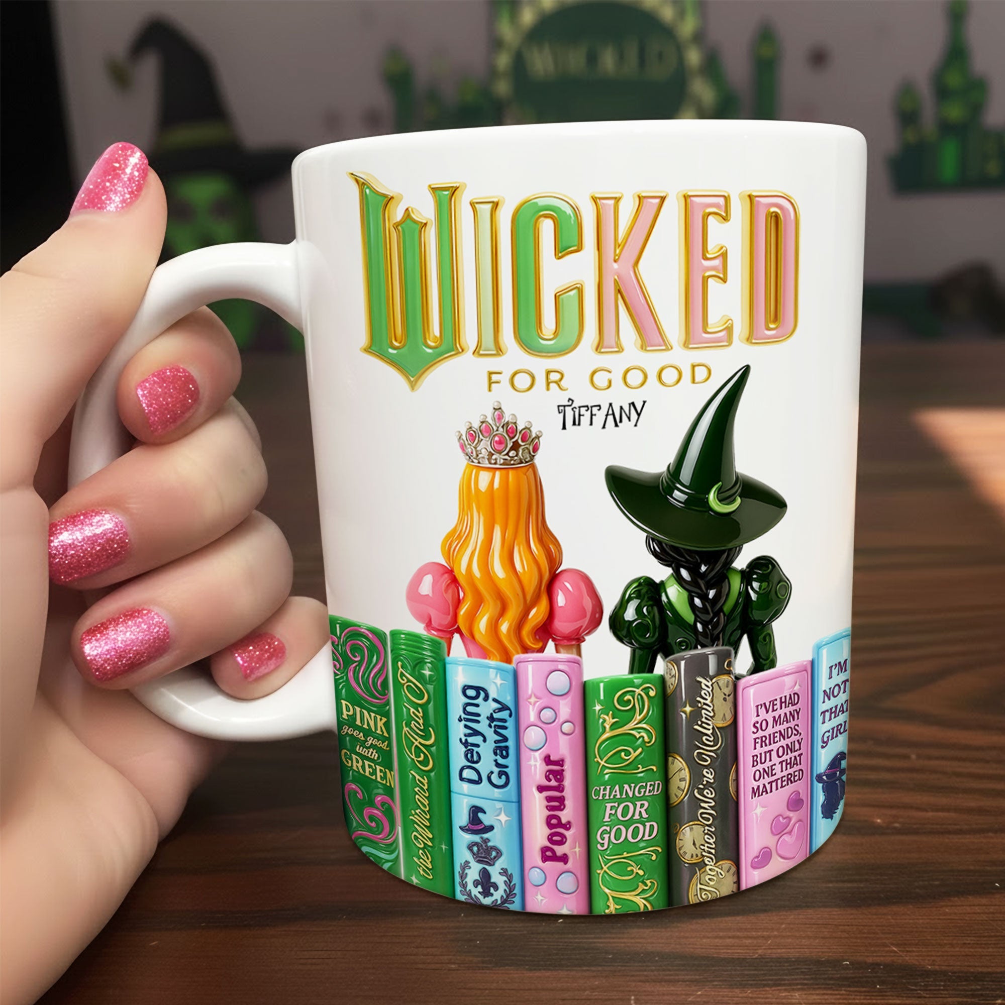 "Wicked for Good" - Magical Bestie Coffee Mug - Personalized Gift for Fans Coffee Mug PopCulturePrints
