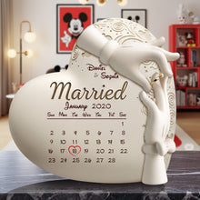 Load image into Gallery viewer, Celebrate Your Love - Personalized Married Couple Acrylic Plaque - Unique Anniversary Gift for Couples Shaped Plaques PopCulturePrints
