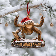 Load image into Gallery viewer, Amaze Amaze Amaze! - Space Alien Christmas Ornament - Personalized Unique Gift for Fun-Loving Friends and Family
