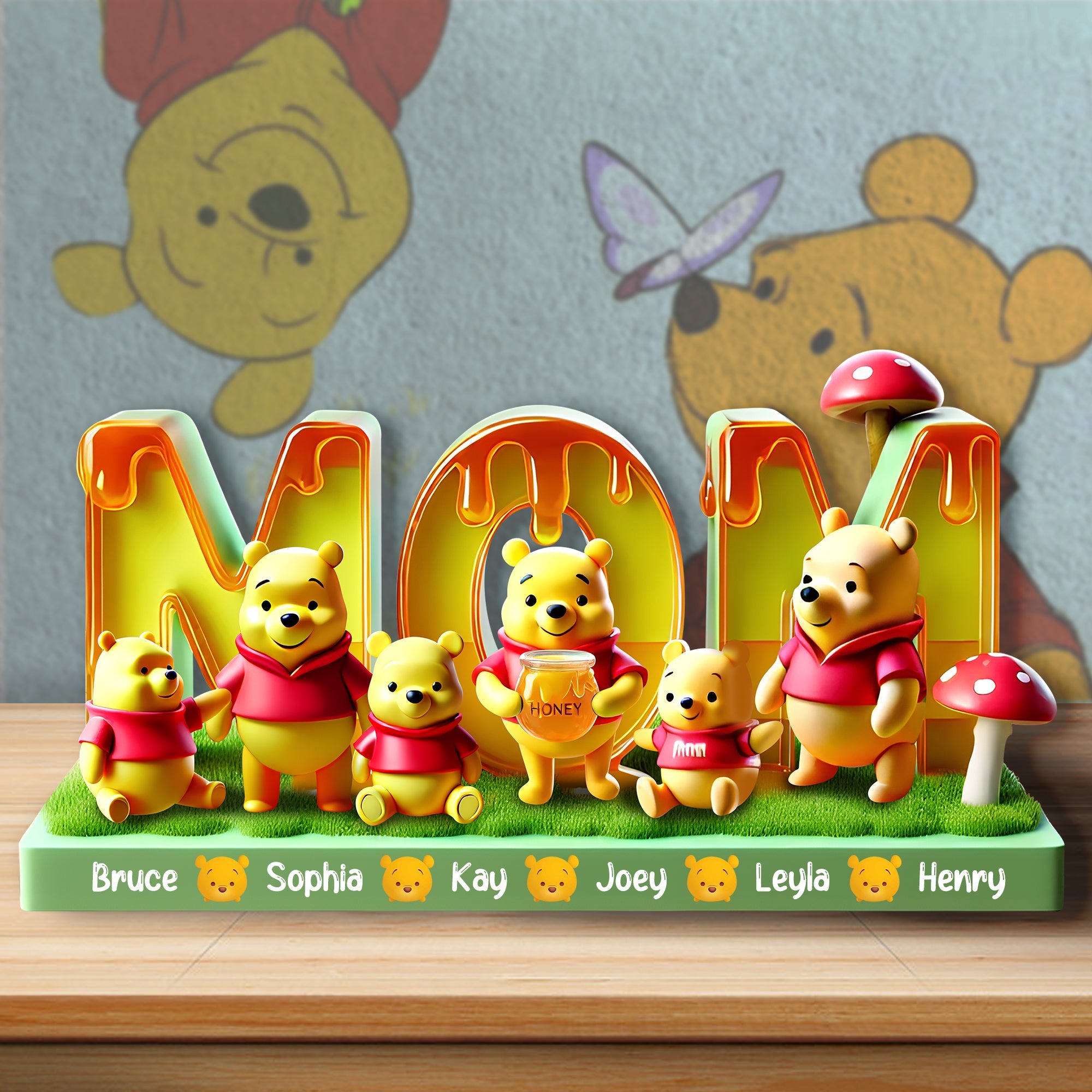 “Forever in Our Hearts” - Personalized Gifts For Mom Acrylic Plaque - Custom Gift for Moms, Grandmas & Loved Ones Shaped Plaques PopCulturePrints