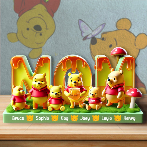 “Forever in Our Hearts” - Personalized Gifts For Mom Acrylic Plaque - Custom Gift for Moms, Grandmas & Loved Ones Shaped Plaques PopCulturePrints