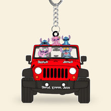 Load image into Gallery viewer, Custom Family Character Keychain - Personalized Name Keyring
