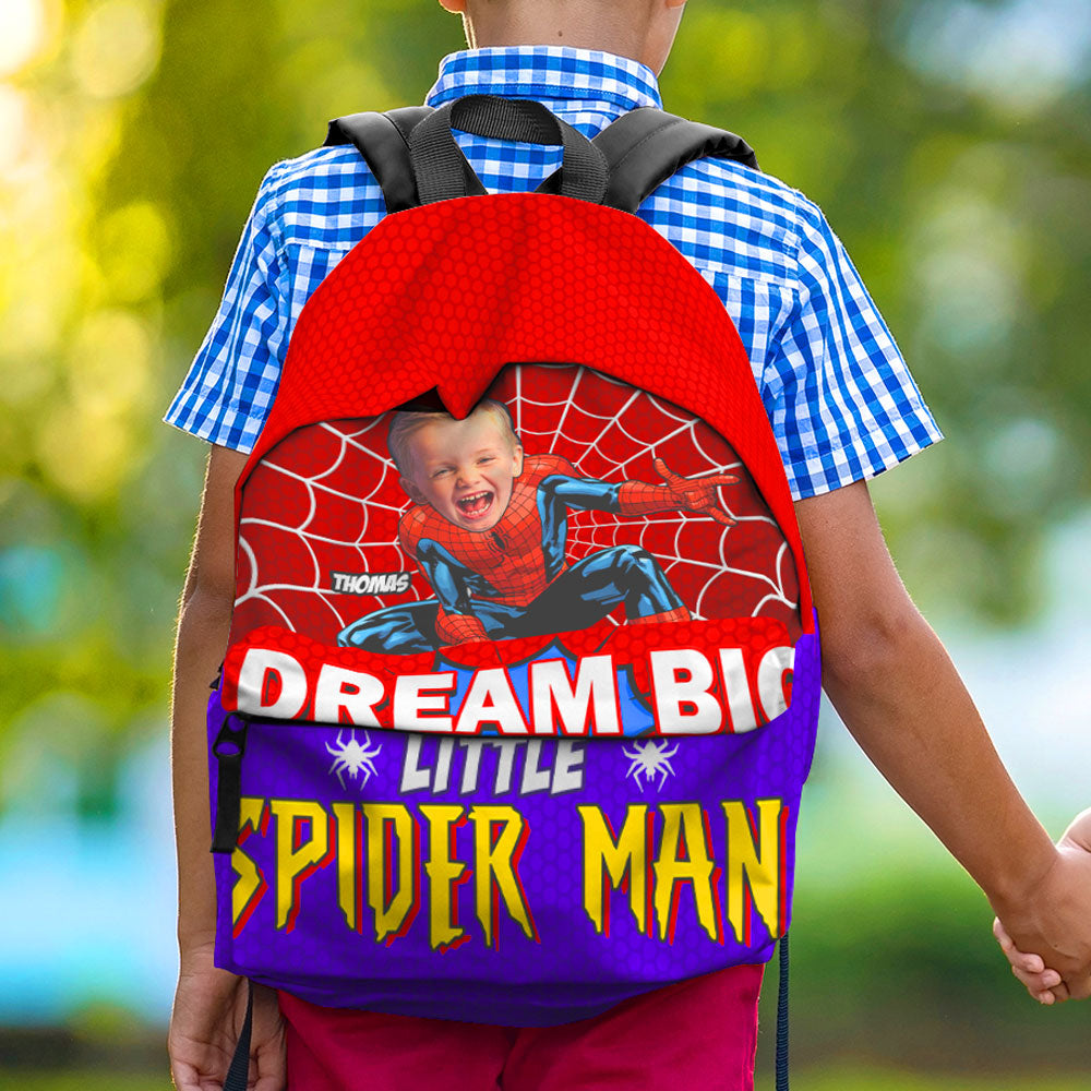 Personalized Kids' Superhero Backpack - Dream Big Spider Adventure Backpack PopCulturePrints
