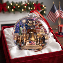 Load image into Gallery viewer, Celebrate Freedom with Our Glory Year Acrylic Christmas Ornament - Personalized Gifts for Patriots
