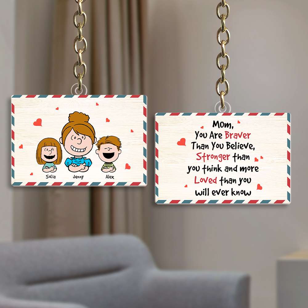 Personalized Mom Keychain | Heartfelt Gift for Mother's Day Keychains PopCulturePrints