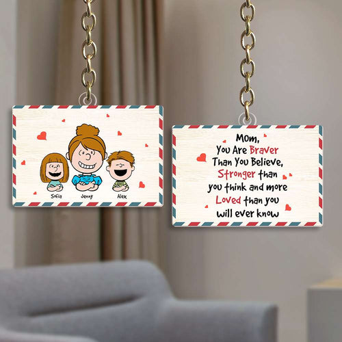 Personalized Mom Keychain | Heartfelt Gift for Mother's Day Keychains PopCulturePrints